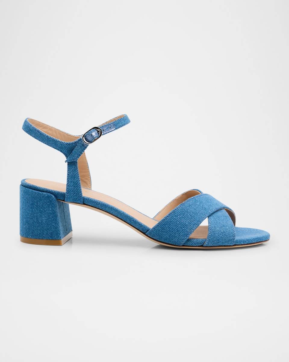 Dayna Denim Crisscross Sandals